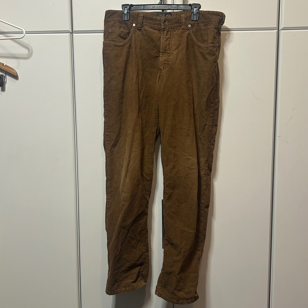 Gardeur Casual Mens Brown Corduroy Pants Straight Leg Size 36x34 X9/069066554-32